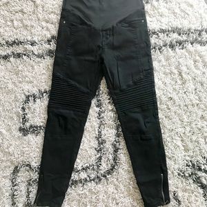 Pink blush Maternity Moto Leggings